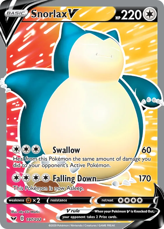 Snorlax V #197 – Sword & Shield