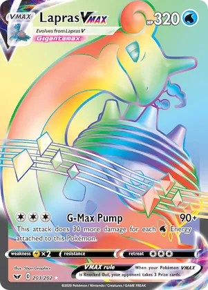Lapras VMAX #203 – Sword & Shield