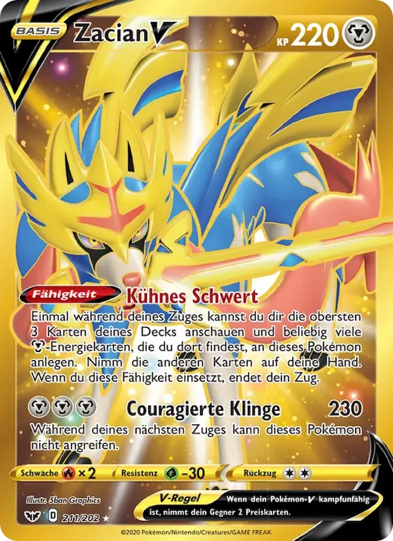 Zacian V 211 – Schwert & Schild