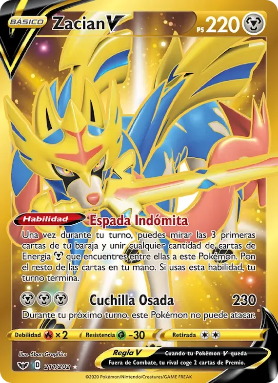 Zacian V 211 – Espada y Escudo