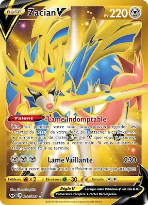 Zacian V n° 211 – Épée et Bouclier