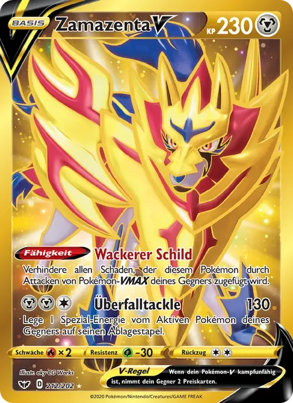 Zamazenta V 212 – Schwert & Schild