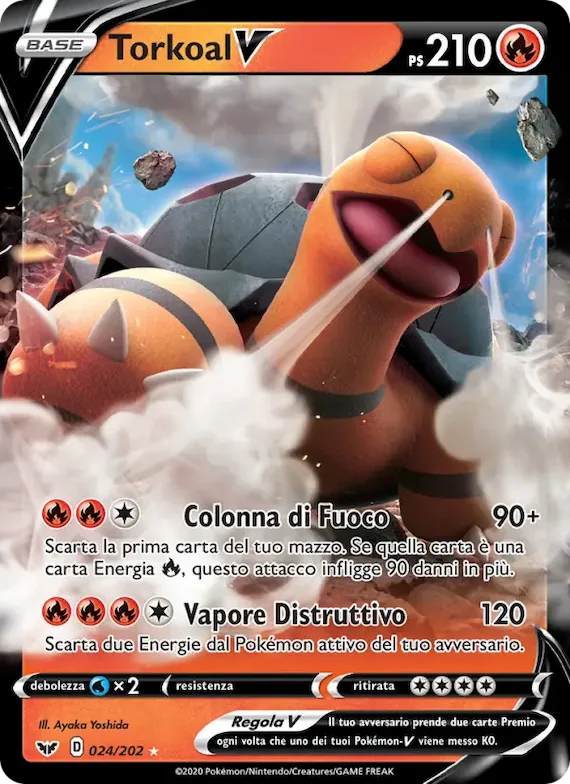 Torkoal V 24 – Spada e Scudo