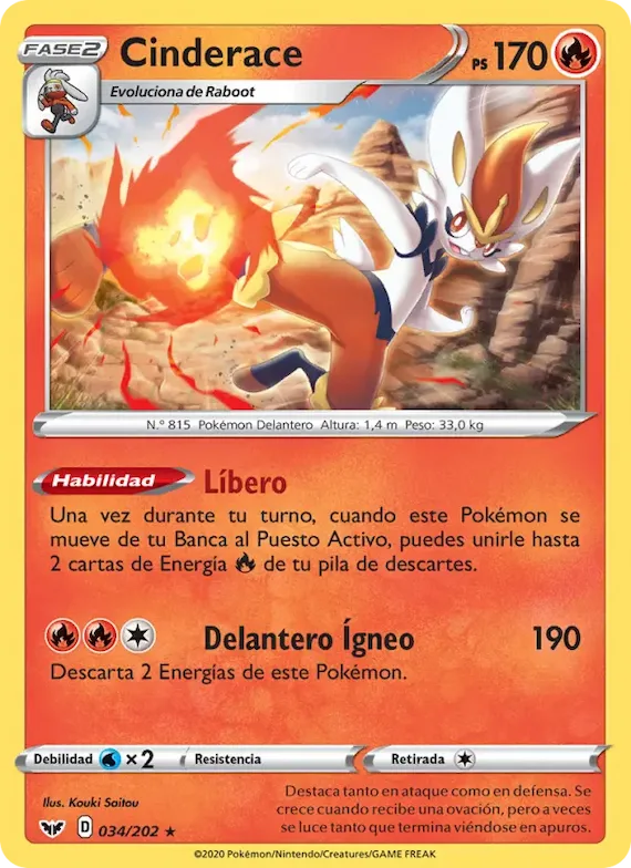 Cinderace 34 – Espada y Escudo