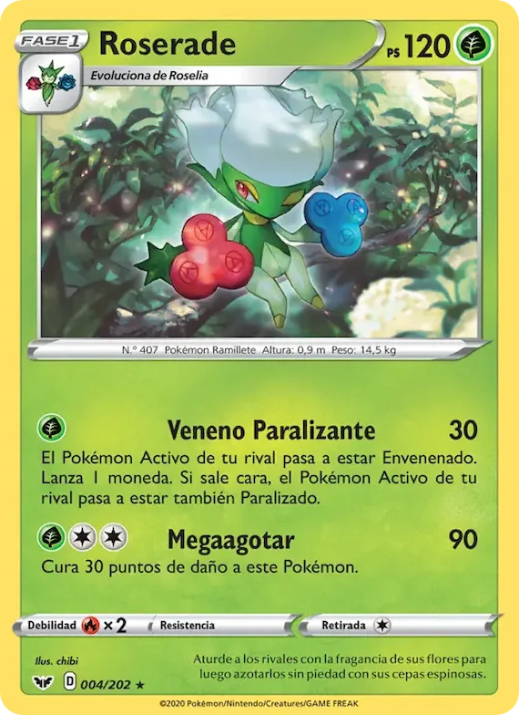 Roserade 4 – Espada y Escudo