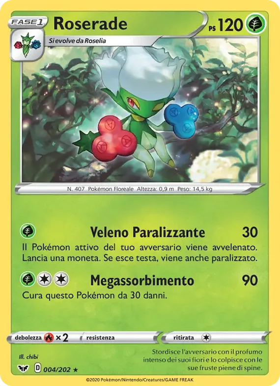 Roserade 4 – Spada e Scudo