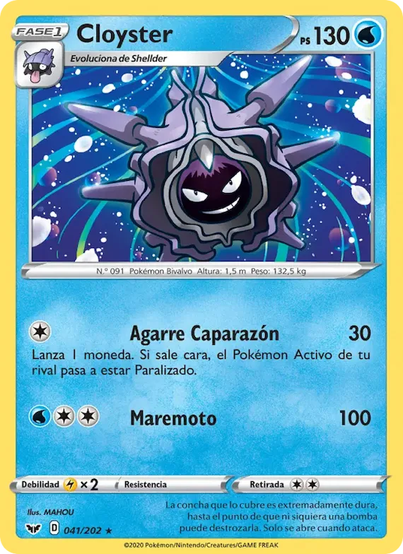 Cloyster 41 – Espada y Escudo