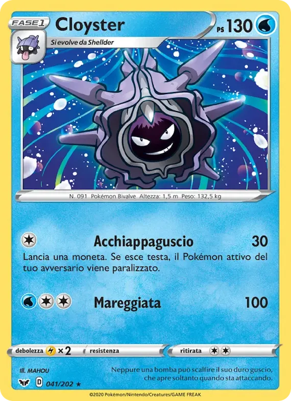 Cloyster 41 – Spada e Scudo