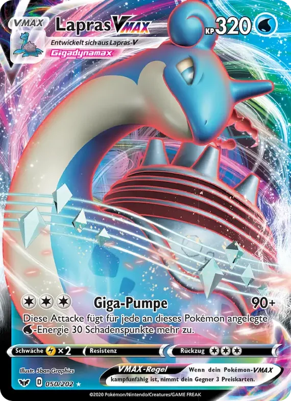 Lapras VMAX 50 – Schwert & Schild