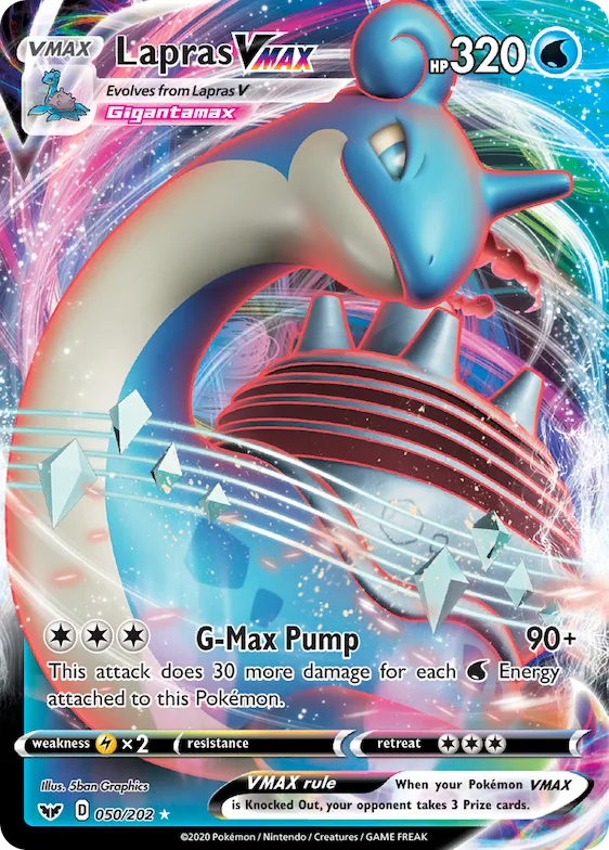 Lapras VMAX #50 – Sword & Shield