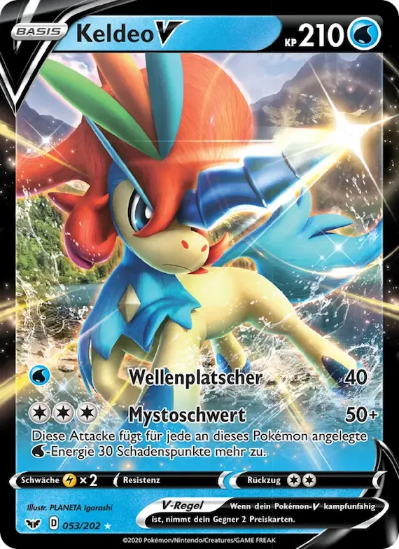 Keldeo V 53 – Schwert & Schild