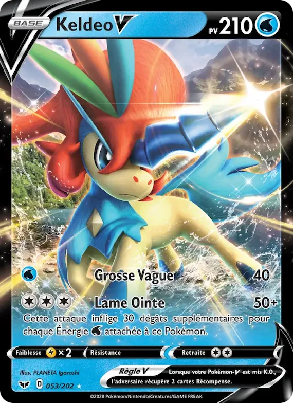 Keldeo V 53 – Épée et Bouclier