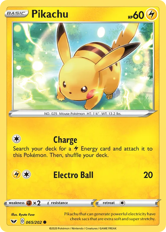 Pikachu #65 – Sword & Shield