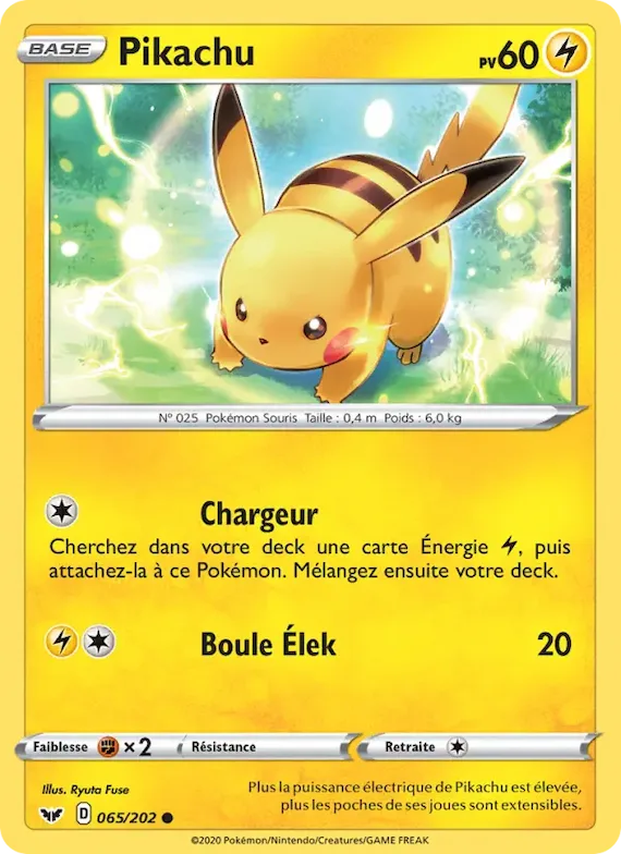 Pikachu 65 – Épée et Bouclier