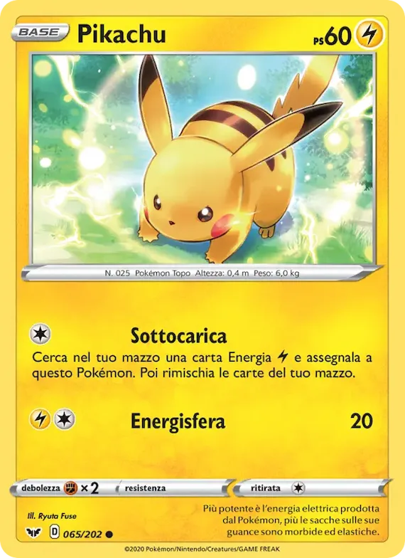 Pikachu 65 – Spada e Scudo