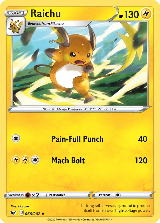 Raichu #66 – Sword & Shield