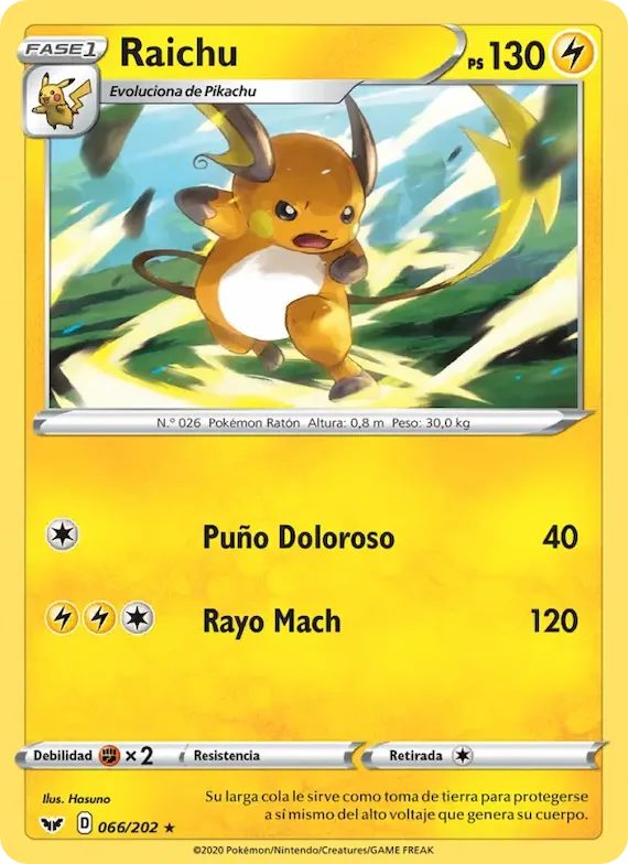Raichu 66 – Espada y Escudo