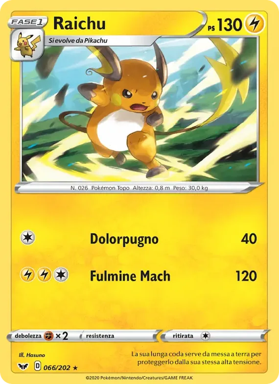 Raichu 66 – Spada e Scudo