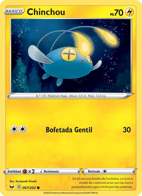 Chinchou 67 – Espada y Escudo