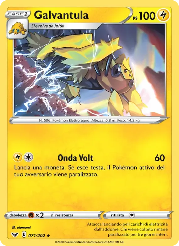 Galvantula 71 – Spada e Scudo