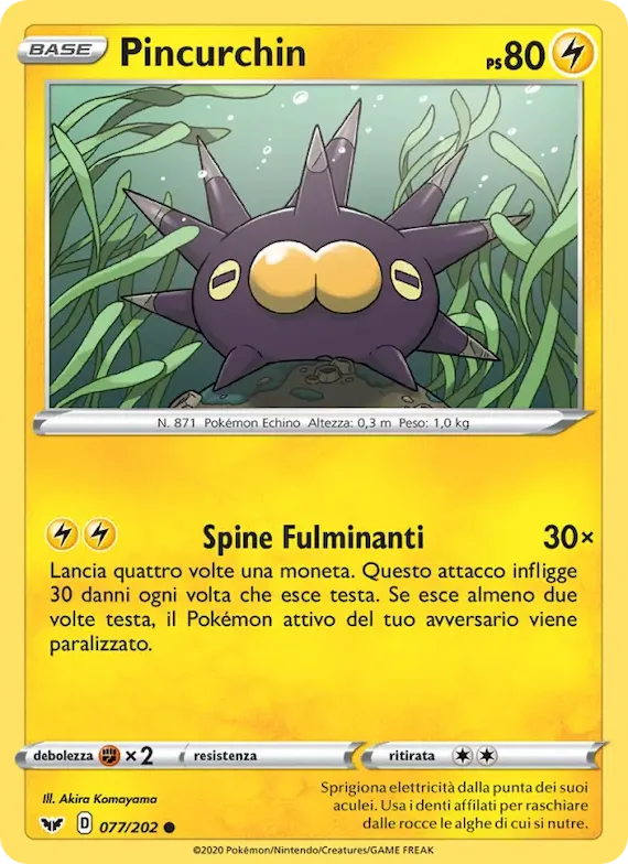 Pincurchin 77 – Spada e Scudo
