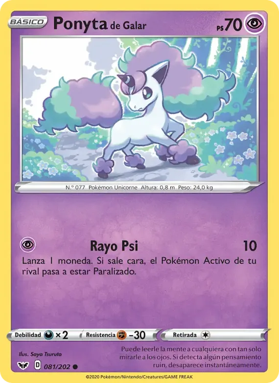 Ponyta de Galar 81 – Espada y Escudo