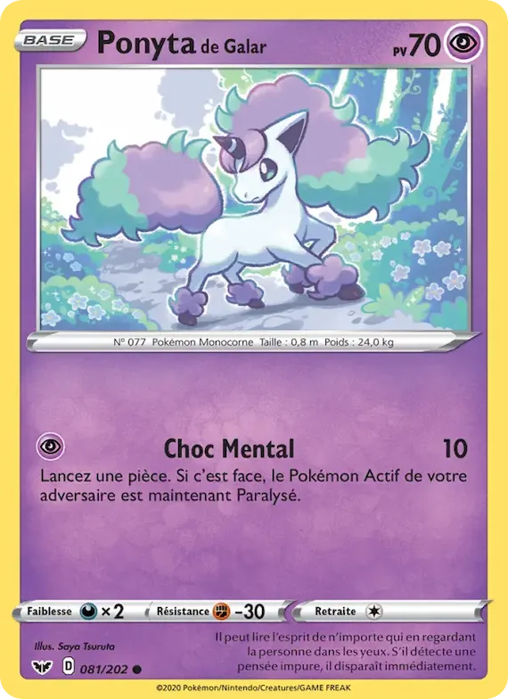 Ponyta de Galar 81 – Épée et Bouclier
