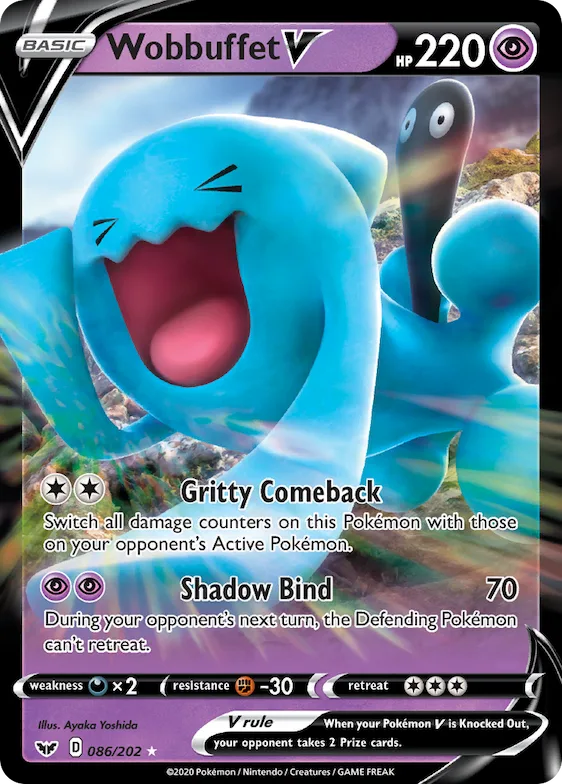 Wobbuffet V #86 – Sword & Shield