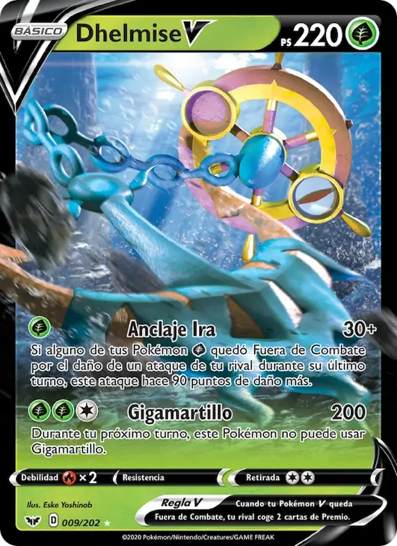 Dhelmise V 9 – Espada y Escudo