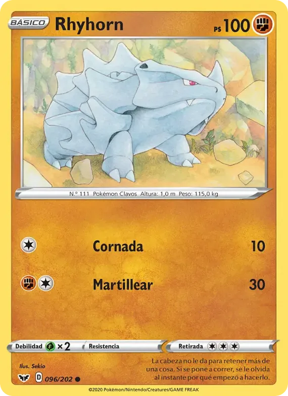 Rhyhorn 96 – Espada y Escudo