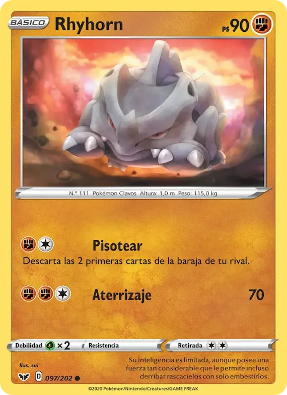 Rhyhorn 97 – Espada y Escudo