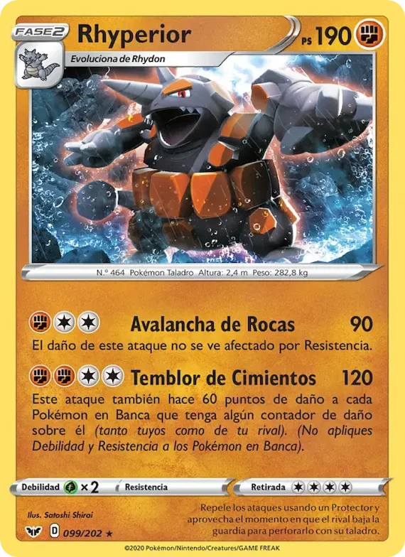 Rhyperior 99 – Espada y Escudo
