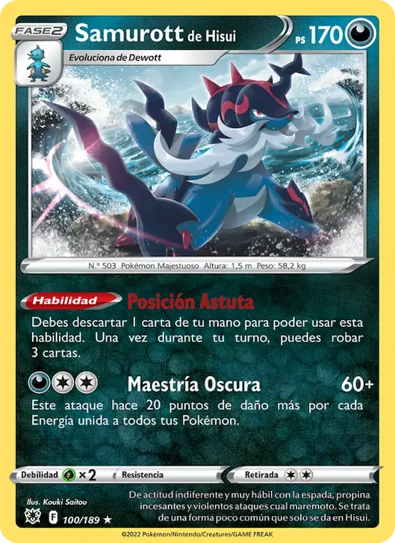 Samurott de Hisui 100 – Resplandor Astral