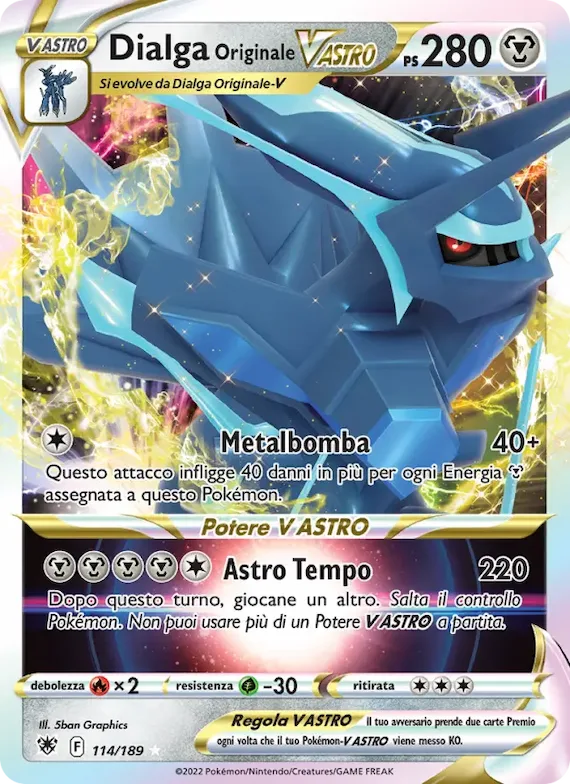 Dialga Originale V ASTRO 114 – Lucentezza Siderale