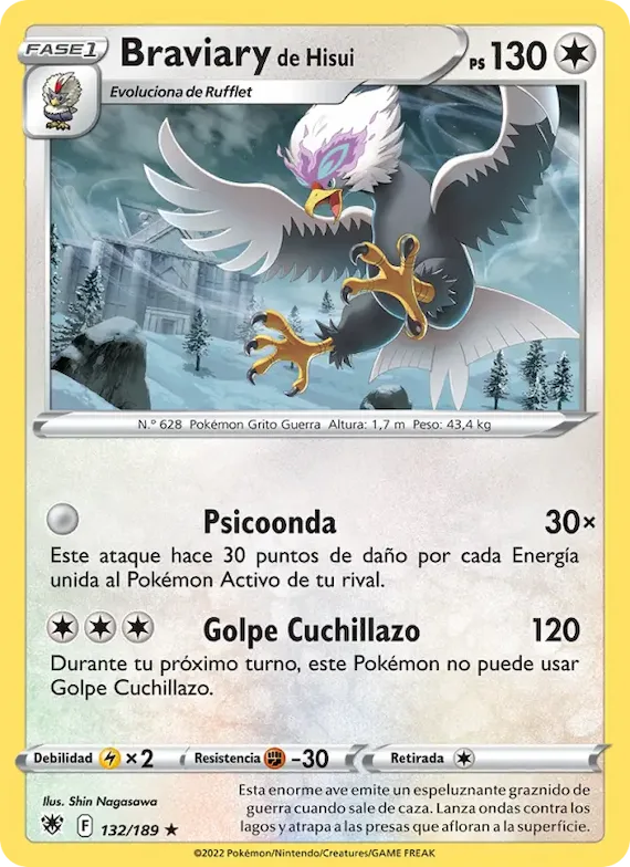 Braviary de Hisui 132 – Resplandor Astral