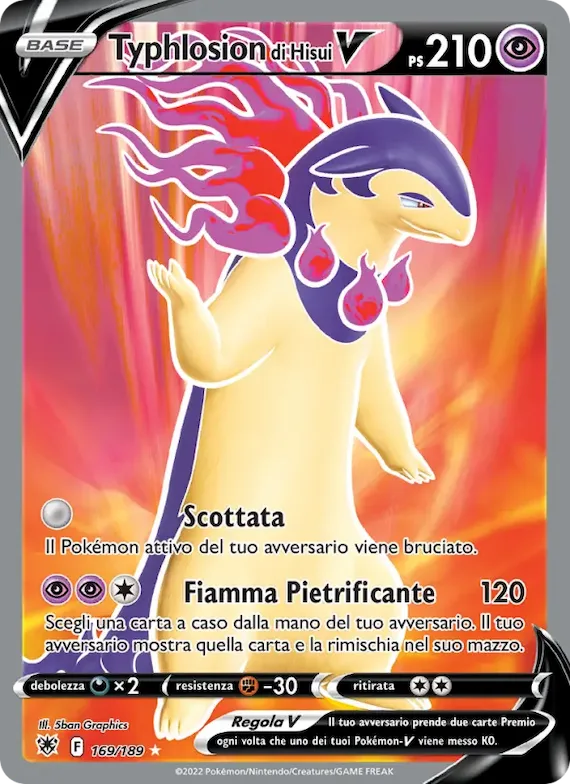 Typhlosion di Hisui V 169 – Lucentezza Siderale