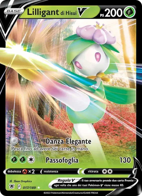 Lilligant di Hisui V 17 – Lucentezza Siderale