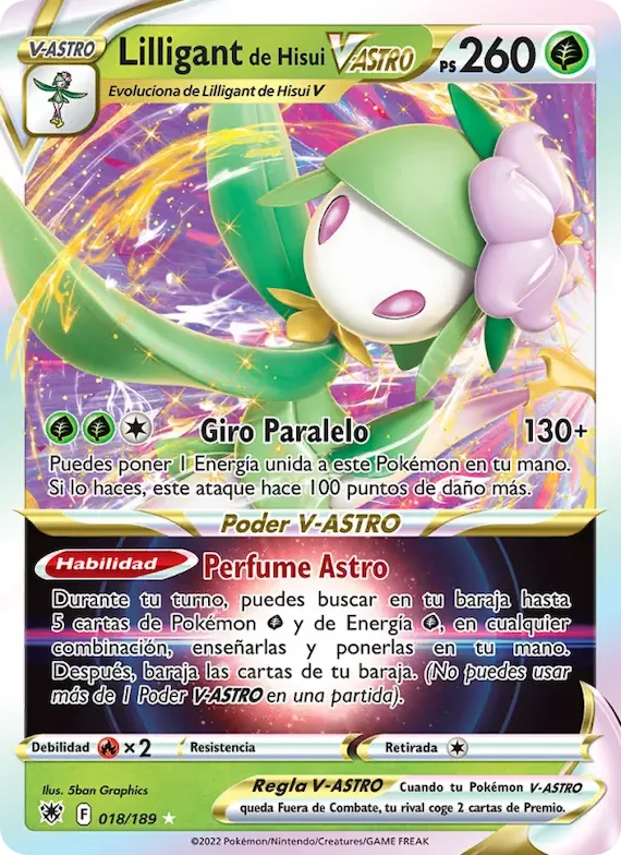 Lilligant de Hisui V-ASTRO 18 – Resplandor Astral