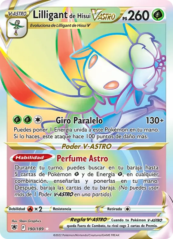 Lilligant de Hisui V-ASTRO 190 – Resplandor Astral