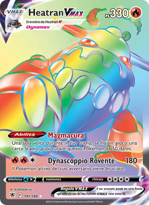 Heatran VMAX 191 – Lucentezza Siderale