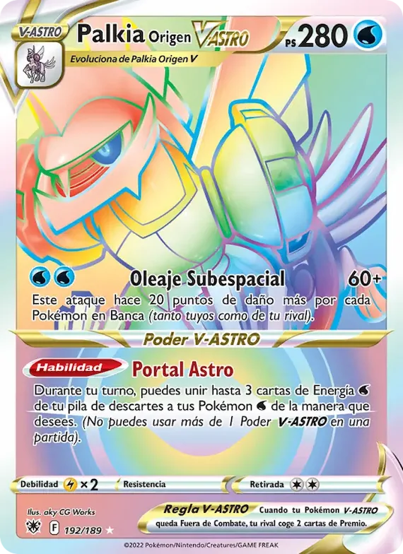 Palkia Origen V-ASTRO 192 – Resplandor Astral