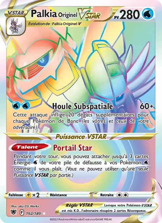 Palkia Originel VSTAR 192 – Astres Radieux