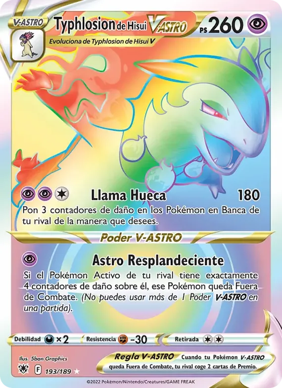 Typhlosion de Hisui V-ASTRO 193 – Resplandor Astral