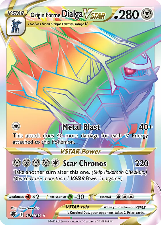 Origin Forme Dialga VSTAR #198 – Astral Radiance