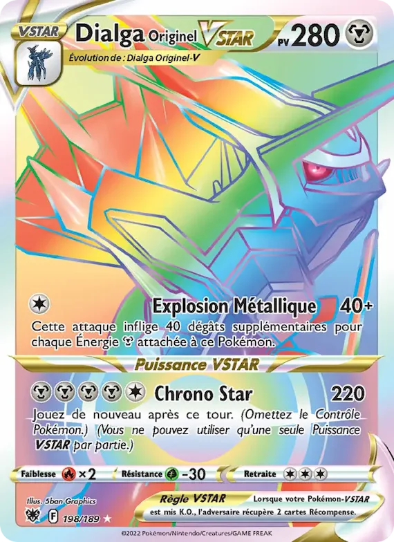 Dialga Originel VSTAR 198 – Astres Radieux