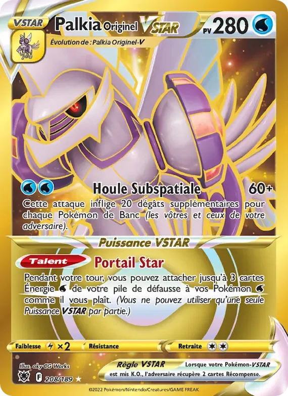 Palkia Originel VSTAR 208 – Astres Radieux