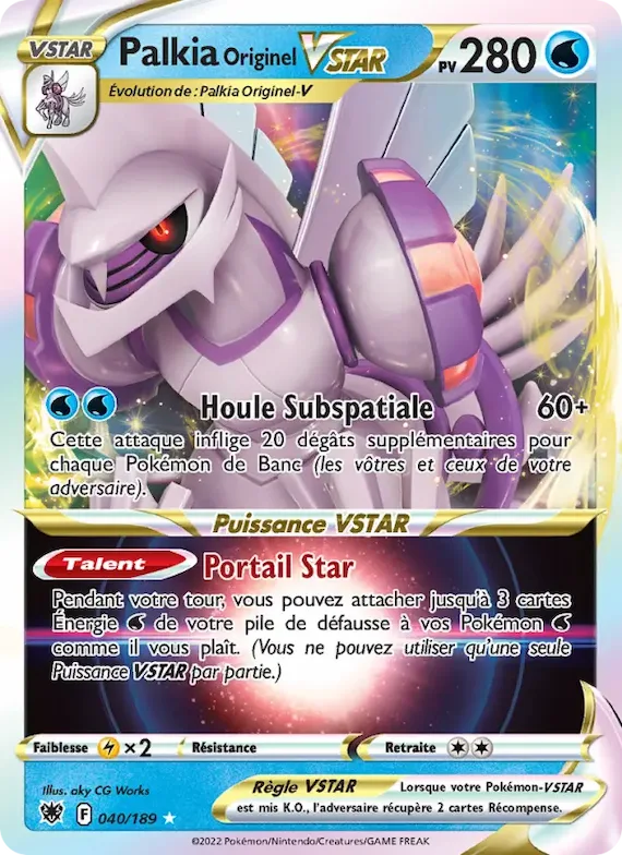 Palkia Originel VSTAR 40 – Astres Radieux