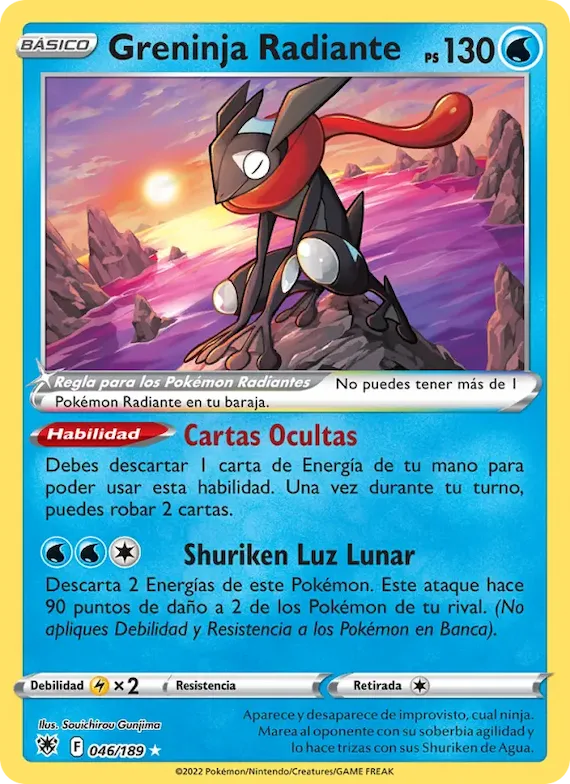 Greninja Radiante 46 – Resplandor Astral