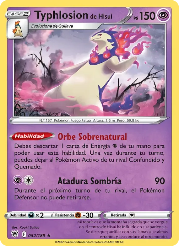 Typhlosion de Hisui 52 – Resplandor Astral