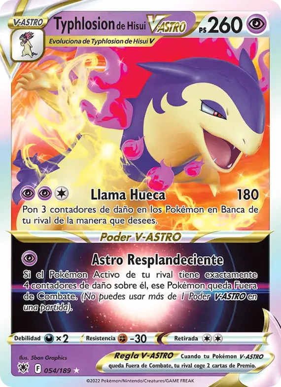 Typhlosion de Hisui V-ASTRO 54 – Resplandor Astral
